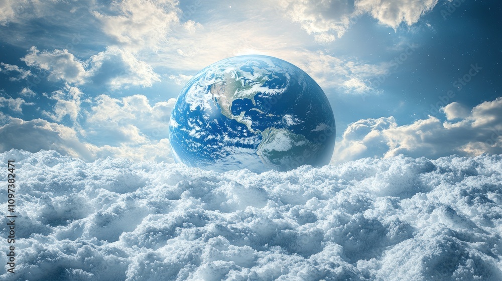 Poster computational scientists are using software to model climate change on the earth's surface.