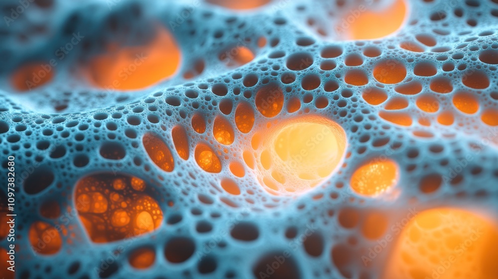 Poster creating engineered nanomaterials for tissue regeneration, scientists analyze their structures at th