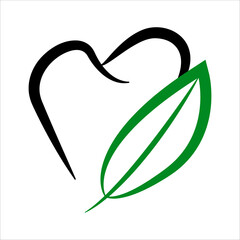 Tooth Leaf logo design