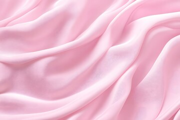 Soft pink silk fabric with gentle folds and smooth texture.