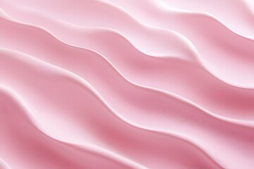 Obraz premium Smooth, wavy pink surface creating a soft, textured appearance.