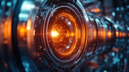 Quantum physicists perform quantum superposition experiments using advanced physics tools.