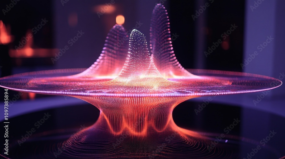 Poster scientists are experimenting with light and lasers to create moving sculptures.