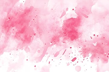 Obraz premium Soft pink watercolor background with splashes and textures, ideal for design projects.