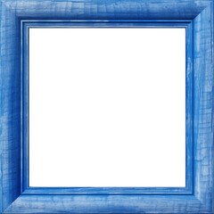 blue vintage wooden frame 
