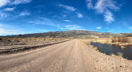 Paisaje de calle rural