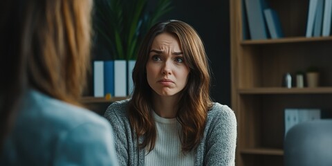 Obraz premium Contemplative Office Moment