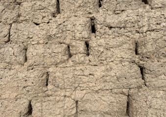 Textura de muros de adobe