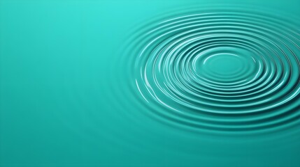 Obraz premium Teal Water Ripples Background