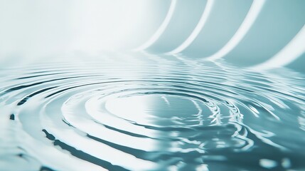 Abstract ripple water surface with light reflection.