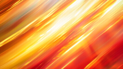 Bright abstract background with flowing hues of orange, yellow, and red during sunset