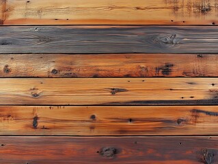 Aged wood texture with a rough surface and deep grain lines in various shades of brown and black, showcasing natural imperfections and rustic characteristics.