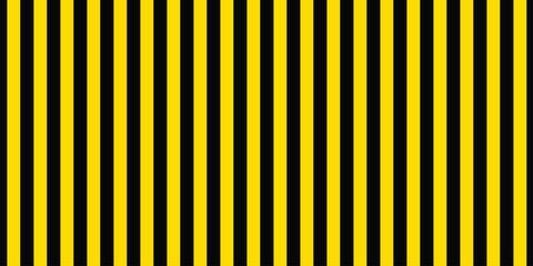 Warning tape with yellow and black diagonal stripes.Black and yellow vertical stripes pattern. Warning danger, caution alarm alert symbol. Yellow and black stripes on the diagonal. Vector illustration