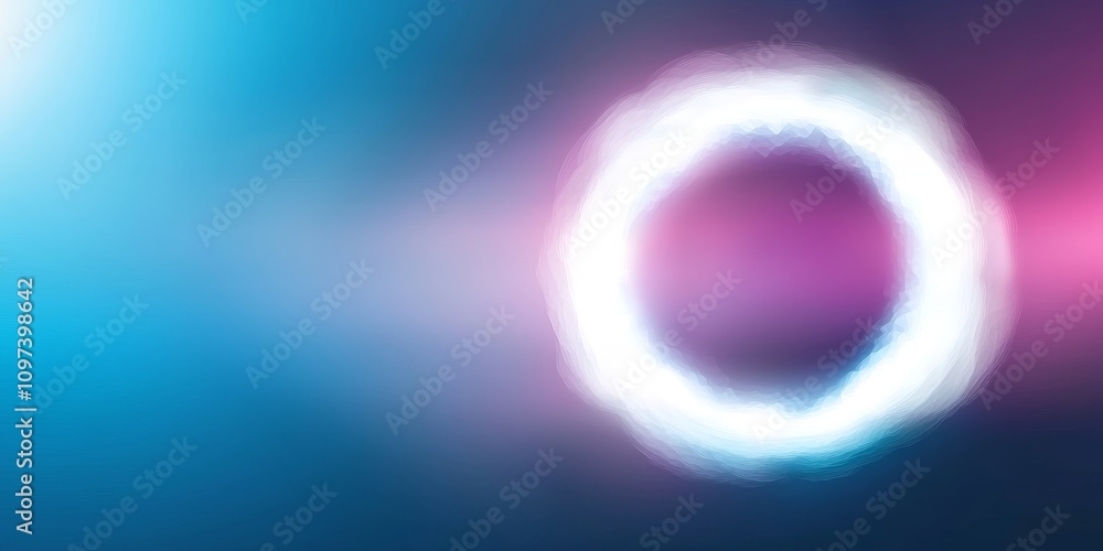 Poster vibrant abstract composition with colorful gradient effects and soft glowing light elements for crea