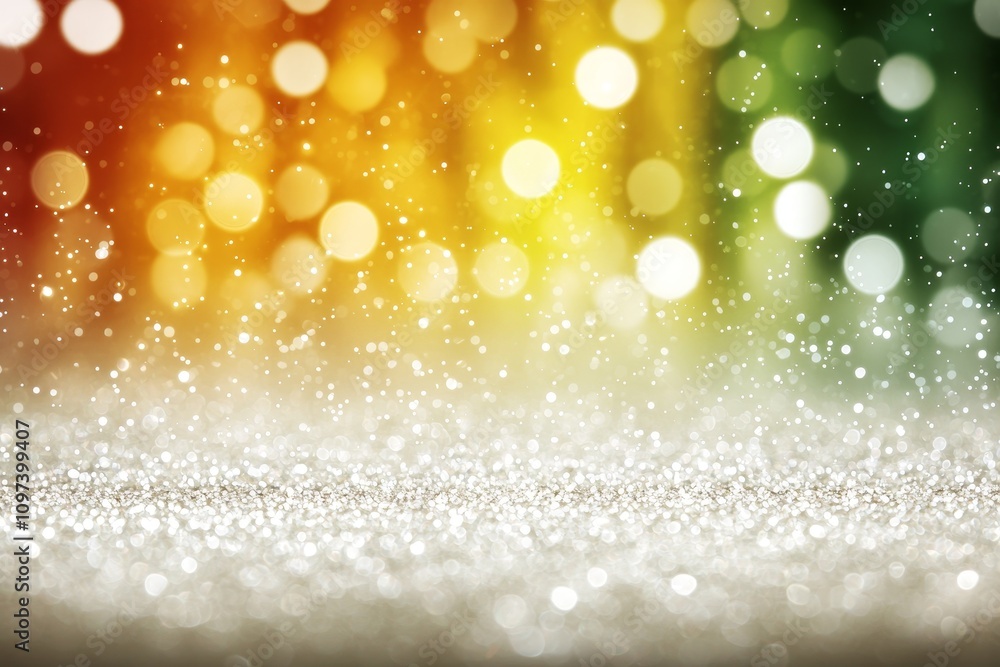 Poster vibrant abstract gradient art with iridescent bokeh and glittering effects in soft background colors