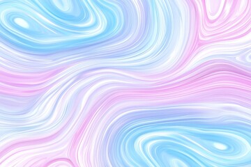 Bright Abstract Gradient Art with Iridescent Swirls in Soft Pastel Colors of Blue and Pink for Creative Backgrounds