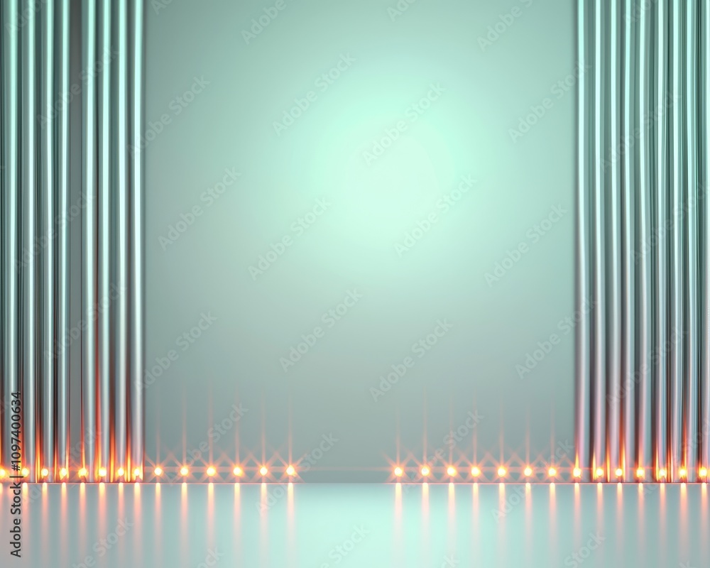 Poster Minimalist Abstract Gradient Art with Soft Tones and Subtle Lighting Effects in a Calm Setting
