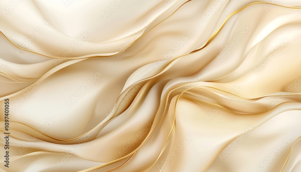 Poster soft subdued gradient fabric design with metallic highlights for elegant abstract backgrounds