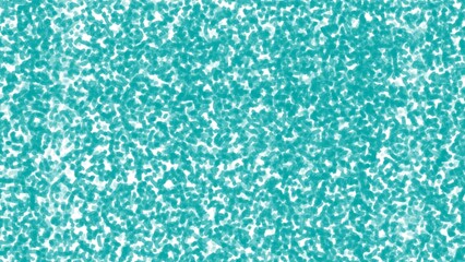 A textured pattern of teal-colored shapes, densely packed against a white background.