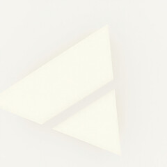 Natural linen color featuring a simplified equilateral triangle, natural, minimalist