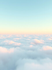 Fototapeta premium Pastel shades of blue and green blending on a white background to create an abstract cloudy effect , green, pastel