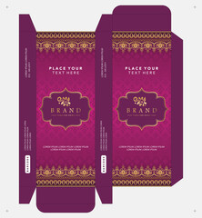 patterned Batik Box Template for Luxury Brands