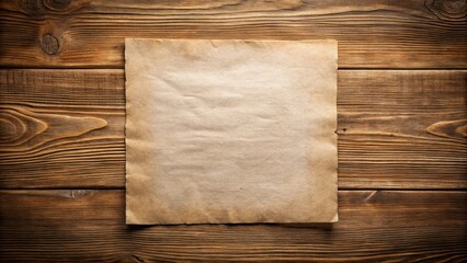 Naklejka premium Paper texture on a wooden surface, paper, wood, texture, background, natural, material, blank, vintage, board, grunge, design