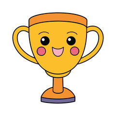 A vibrant illustration of a gleaming gold-winning cup, with intricate engravings and a shining base, symbolizing victory and achievement, set against a celebratory background.