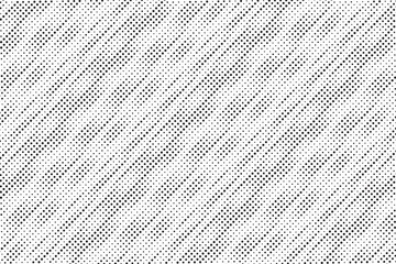 Diagonal, oblique, slanting dots lines, stripes geometric vector pattern. Abstract halftone texture and background. Vector illustration.