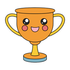 A vibrant illustration of a gleaming gold-winning cup, with intricate engravings and a shining base, symbolizing victory and achievement, set against a celebratory background.