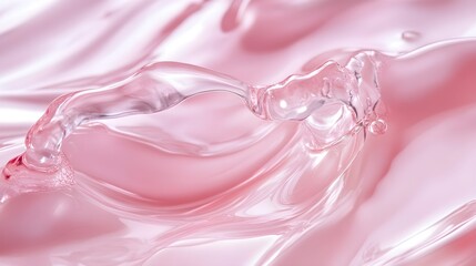 Clear liquid gel serum consistency Background of makeup and cosmetics textures skincare and beauty cream product