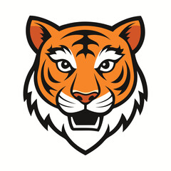 A fierce and dynamic tiger attack mascot logo, featuring an aggressive tiger in mid-pounce with sharp claws and intense eyes, symbolizing strength, power, and determination.