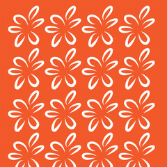 pattern illustration flower editable vektor