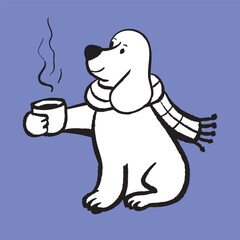 dog illustration vektor 