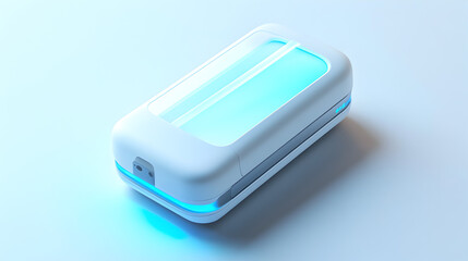 Sleek Portable UV Phone Sanitizer, Modern Design, Wireless Charging, Germ Protection