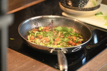 cooking pot with vegetables