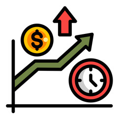 Yield Curve Icon