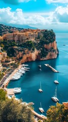 The Principality of Monaco on the French Riviera