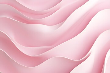 Abstract wavy pink background with smooth curves and layers.