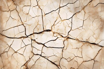An abstract texture showcasing a crackle effect, mimicking a naturally aged, cracked surface.