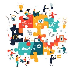 Fototapeta premium Continuous Learning and Professional Development, a culture of continuous learning and professional development with an image showing employees participating in training programs, design 