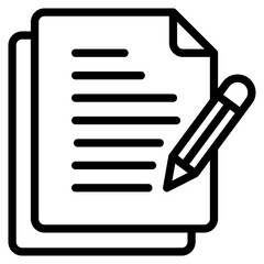 Agreement icon outline vector