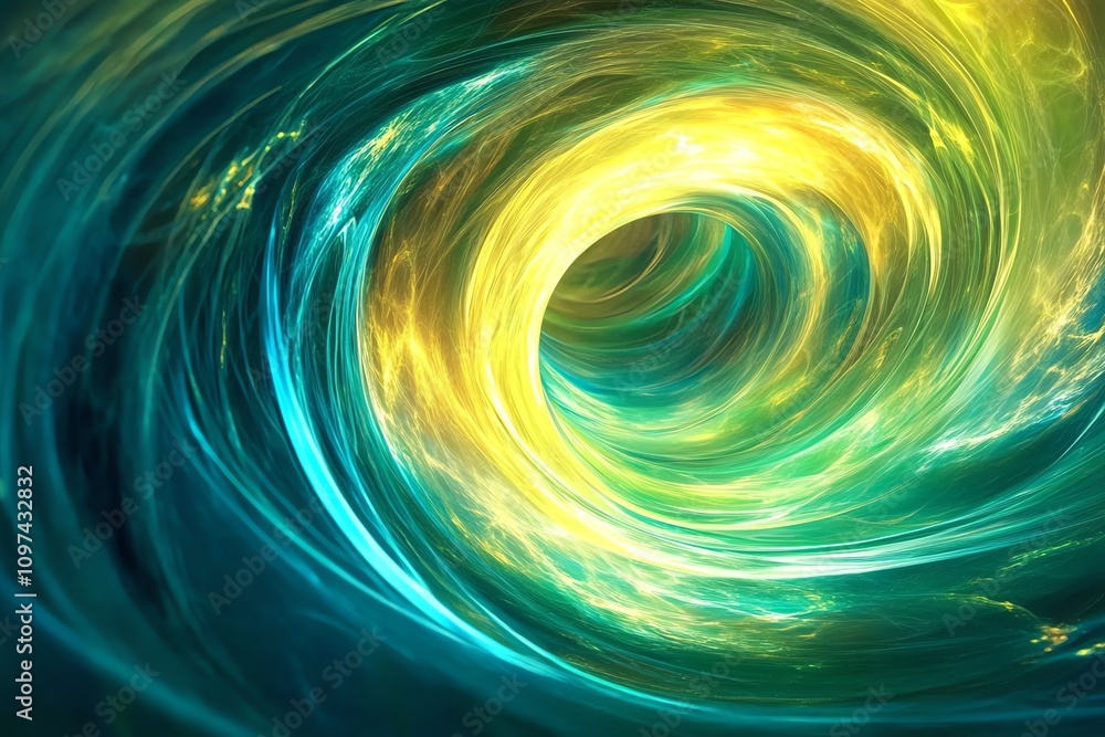 Poster a swirling vortex of vibrant colors, creating a dynamic and abstract visual effect.