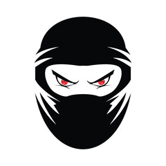 red black ninja mask