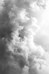 Naklejka premium Black and white abstract smoke background