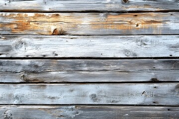 Obraz premium Weathered white wood texture background, aged rustic wooden planks with peeling paint