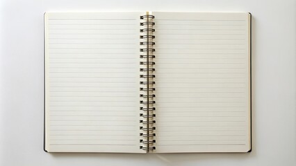 Blank spiral notebook with lined pages for writing, notebook, school supplies, paper, blank, writing, journal, notepad, education