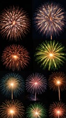 Naklejka premium fireworks in the night sky