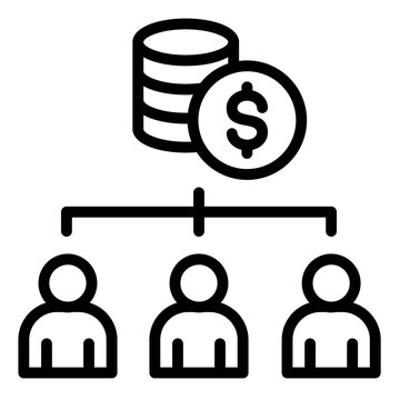 money distribution among people clip art preview