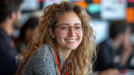 Attendees collaborating on a project during a breakout session, teamwork, problem-solving, collaborative effort
